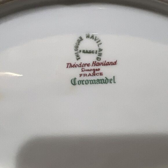 Antique Haviland Oval Serving Bowl 1920-1930 Limoges France Gold Rim‎ 9.5X7.25" - Picture 8 of 13